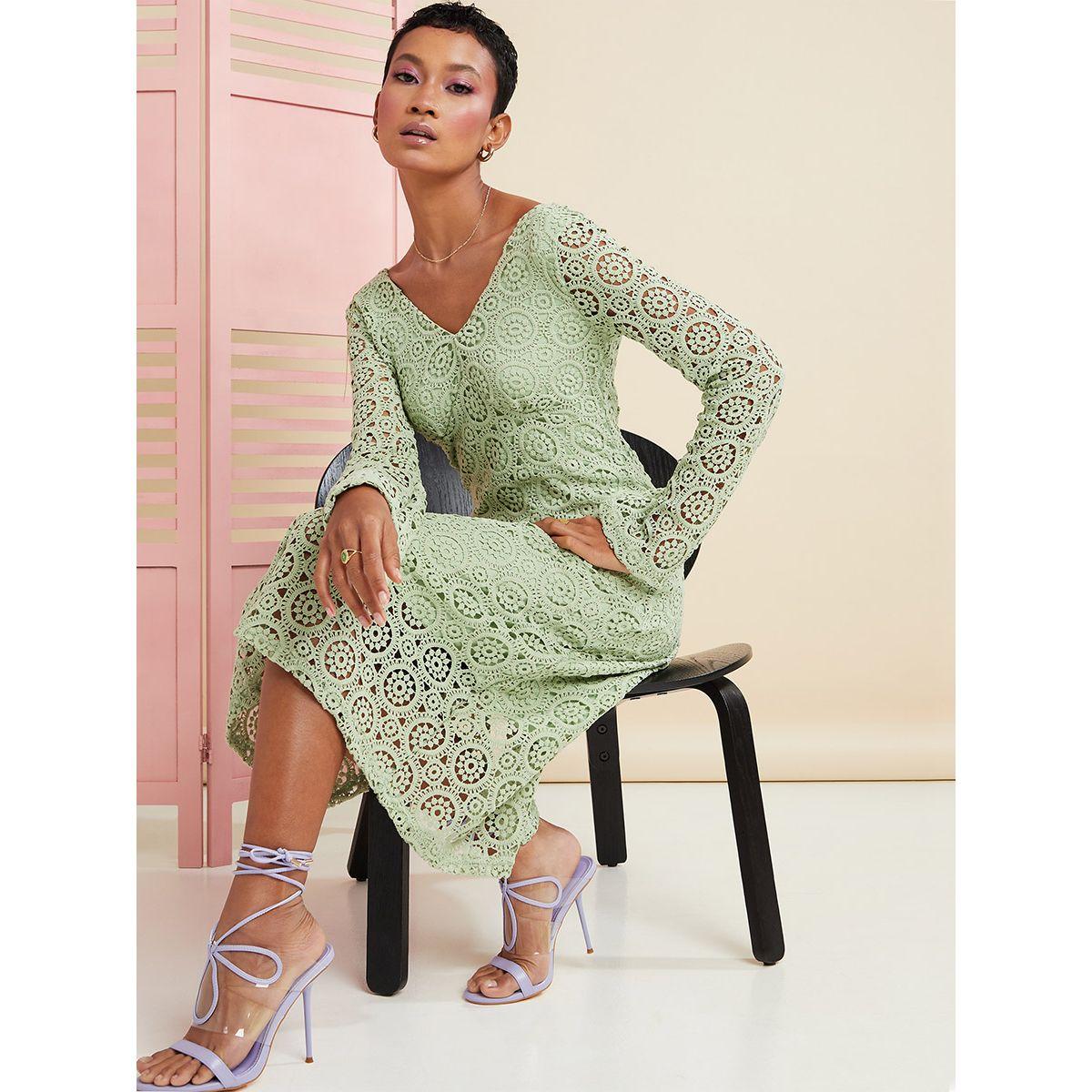 Styli Premium Crochet Midi Dress-women-clothing-dresses-image-1