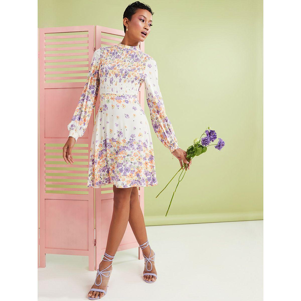 فستان مزموم واكمام طويلة من ريد تايب-women-clothing-dresses-image-1