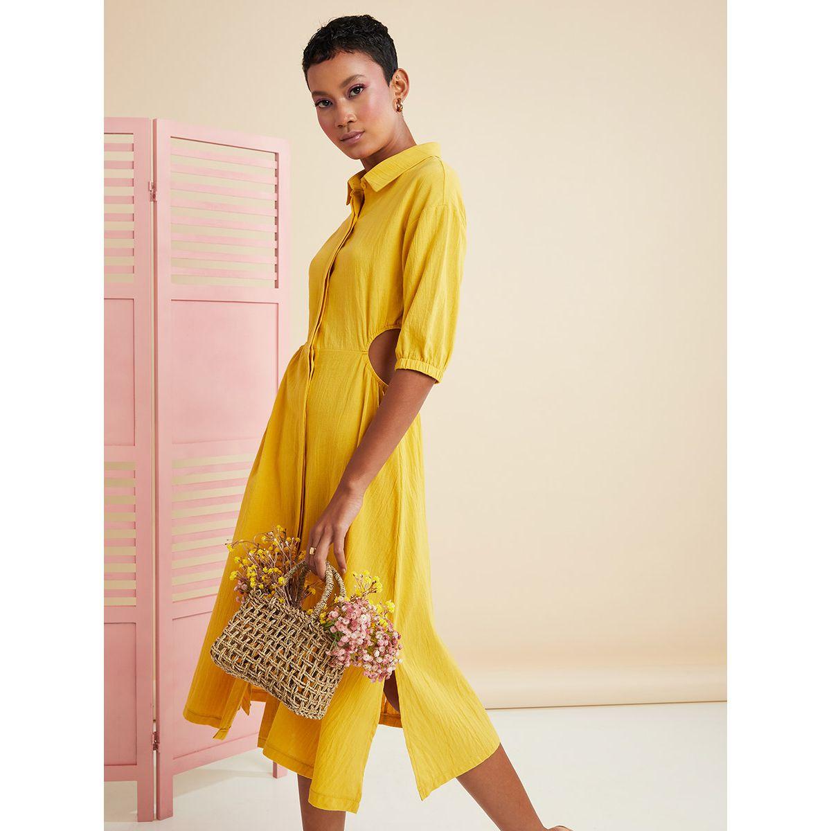 Styli Premium Cut Out Shirt Midi Dress-women-clothing-dresses-image-2