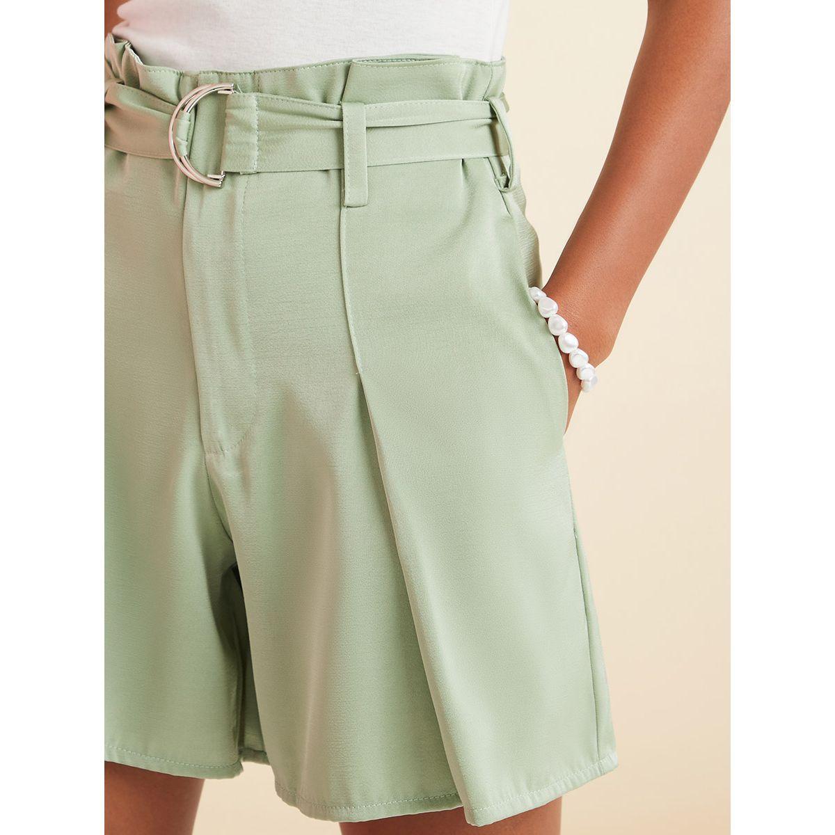 شورت ساتان بحزام خصر من ريد تايب-women-clothing-bottoms-shorts-image-3
