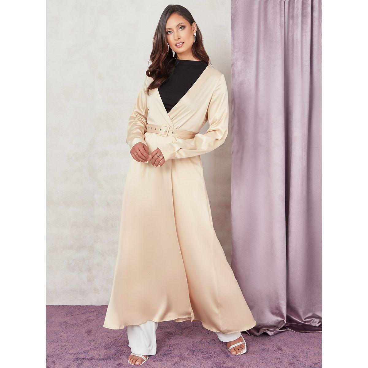 Styli Waist Belt Satin Maxi Kimono-women-clothing-shirtsandblouses-shirts-image-1