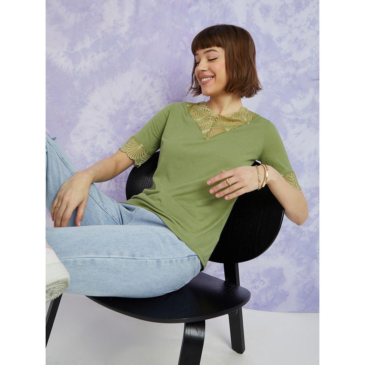 تيشيرت باكمام قصيرة من ريد تايب-women-clothing-tshirts-image-3