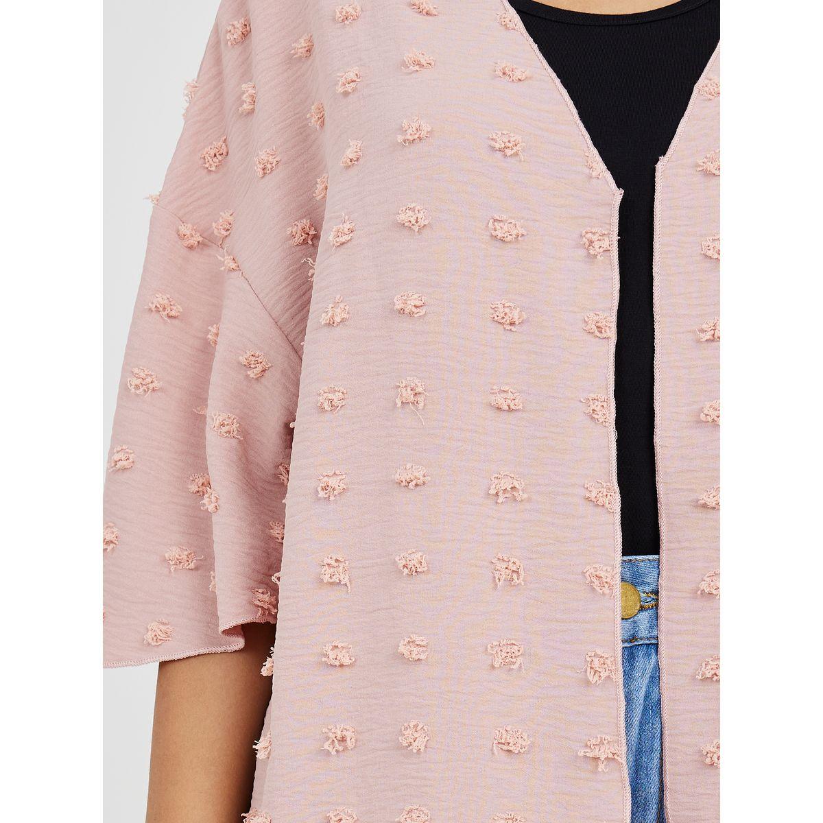 Styli Longline Open Front Dobby Kimono-women-clothing-shirtsandblouses-shirts-image-3