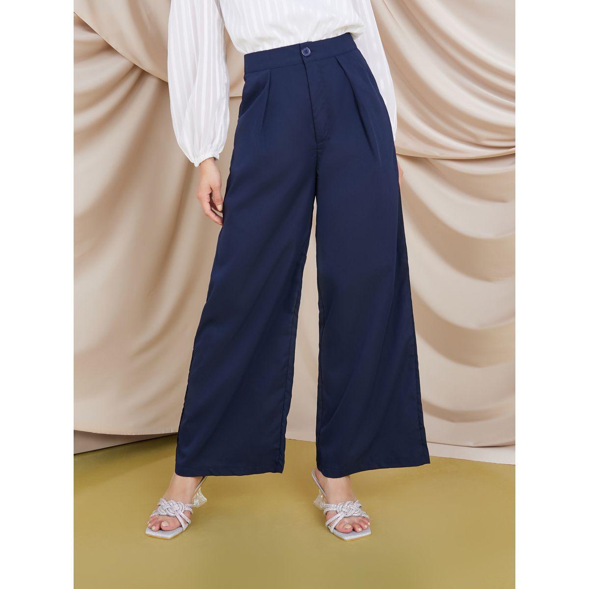 Styli High Rise Wide Leg Trousers-women-clothing-bottoms-trousers-image-1
