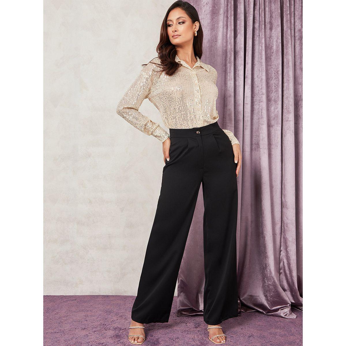 Styli Long Sleeves Sequin Detail Button Up Shirt-women-clothing-shirtsandblouses-shirts-image-2