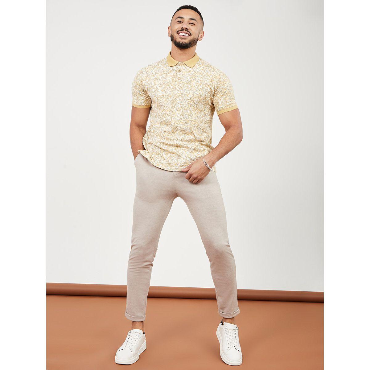 Styli Pique Slim Fit Knitted Trouser with Contrast Elastic Waistband-men-clothing-bottoms-trousersandchinos-trousers-image-2