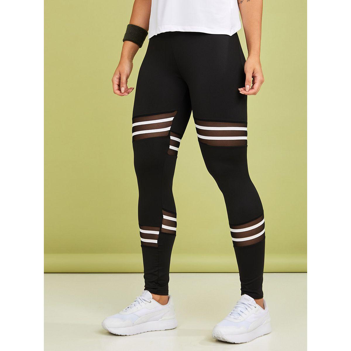 ليقنز مخطط بتداخلات شبكية-women-clothing-bottoms-leggings-image-1