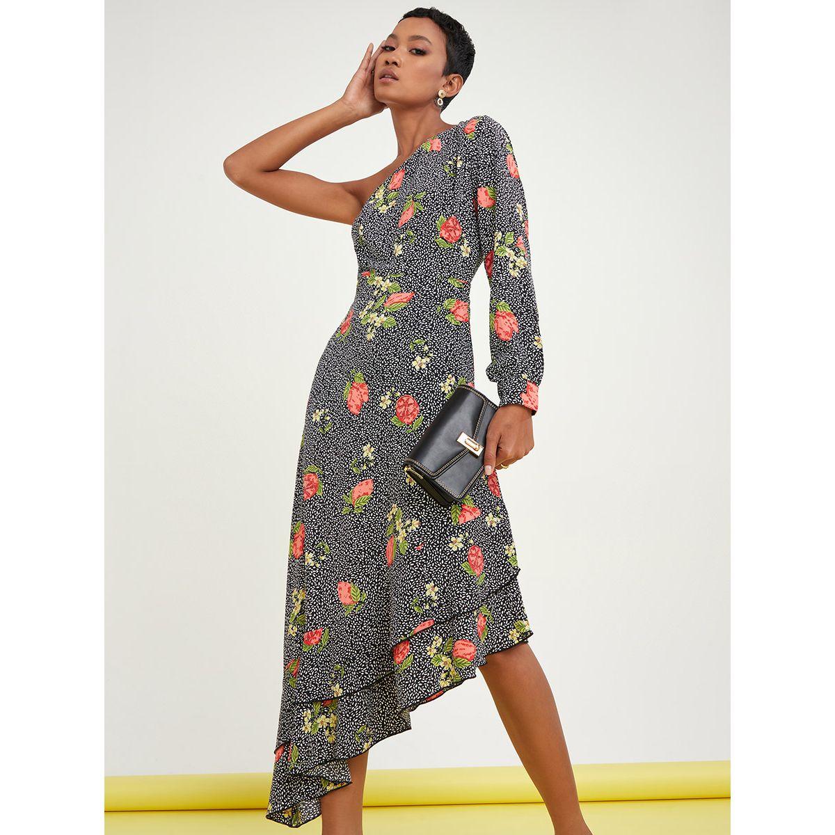 فستان ميدي بكتف واحد من ريد تايب-women-clothing-dresses-image-1