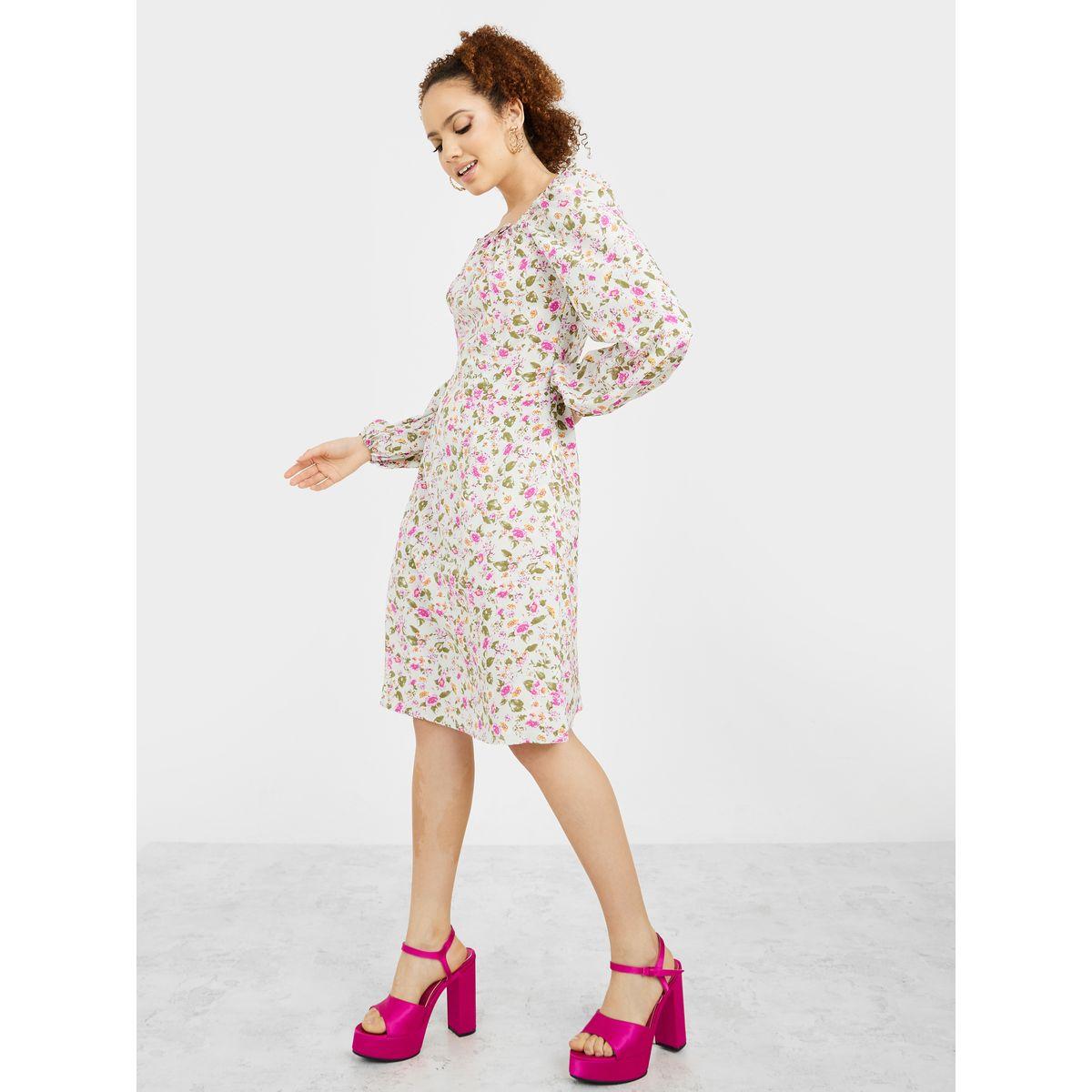 فستان مطبع بزهور من ستايلي-women-clothing-dresses-image-2