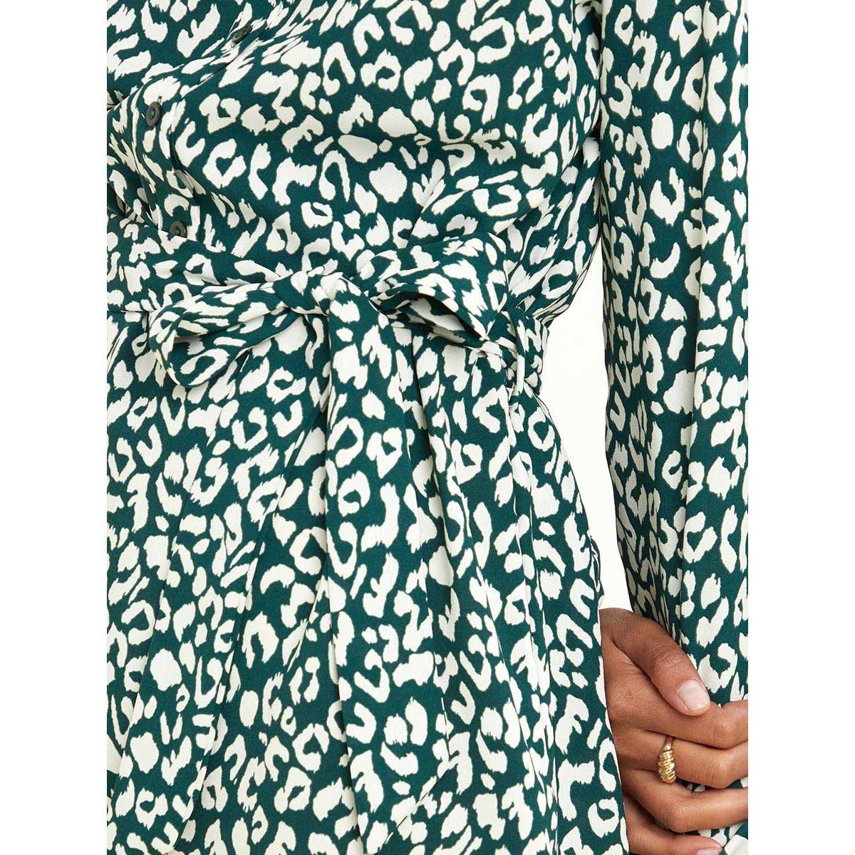 Styli Long Sleeves Ditsy Print Shirt Knee Length Dress-women-clothing-dresses-image-3