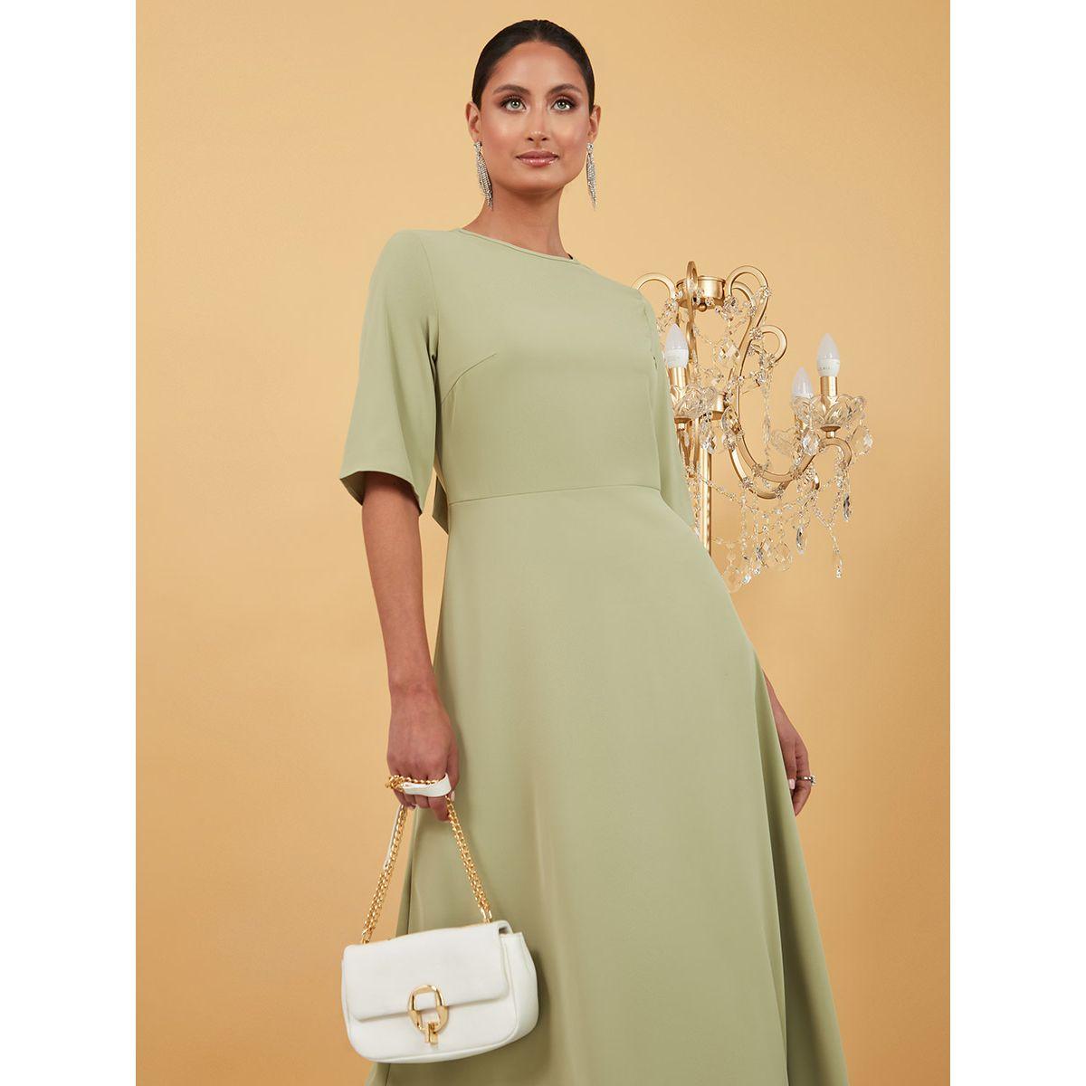 فستان طويل باكمام قصيرة من ستايلي-women-clothing-dresses-image-2