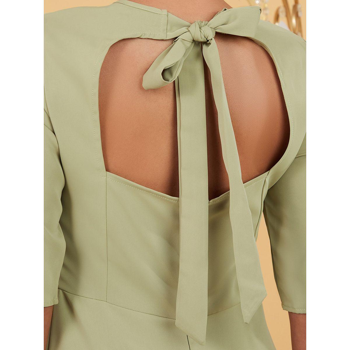 فستان طويل باكمام قصيرة من ستايلي-women-clothing-dresses-image-3