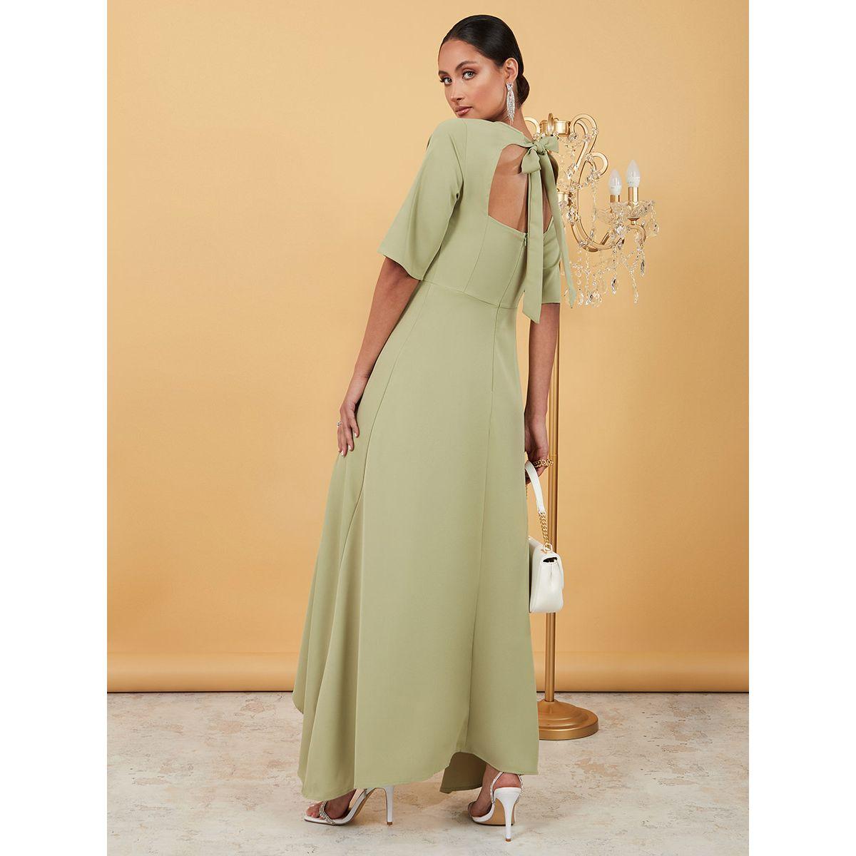 فستان طويل باكمام قصيرة من ستايلي-women-clothing-dresses-image-4