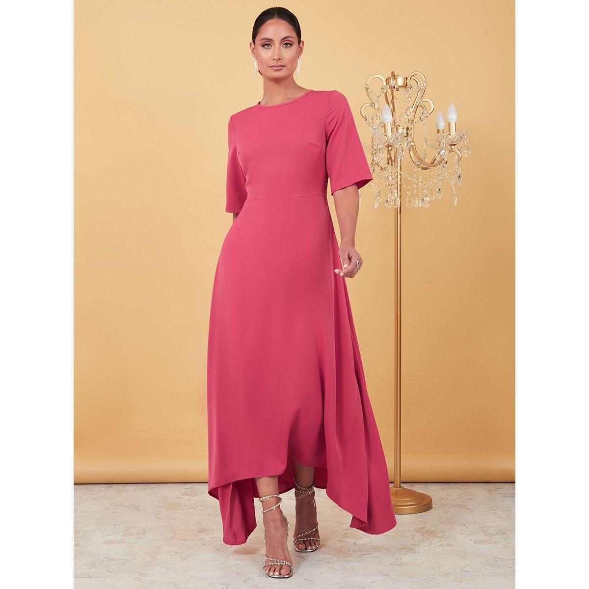 فستان طويل باكمام قصيرة من ستايلي-women-clothing-dresses-image-2