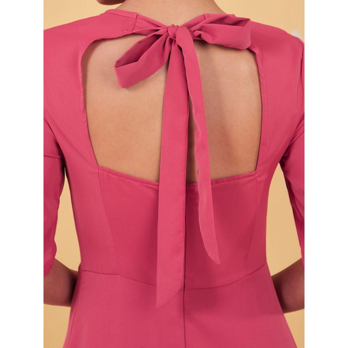 فستان طويل باكمام قصيرة من ستايلي-women-clothing-dresses-image-4