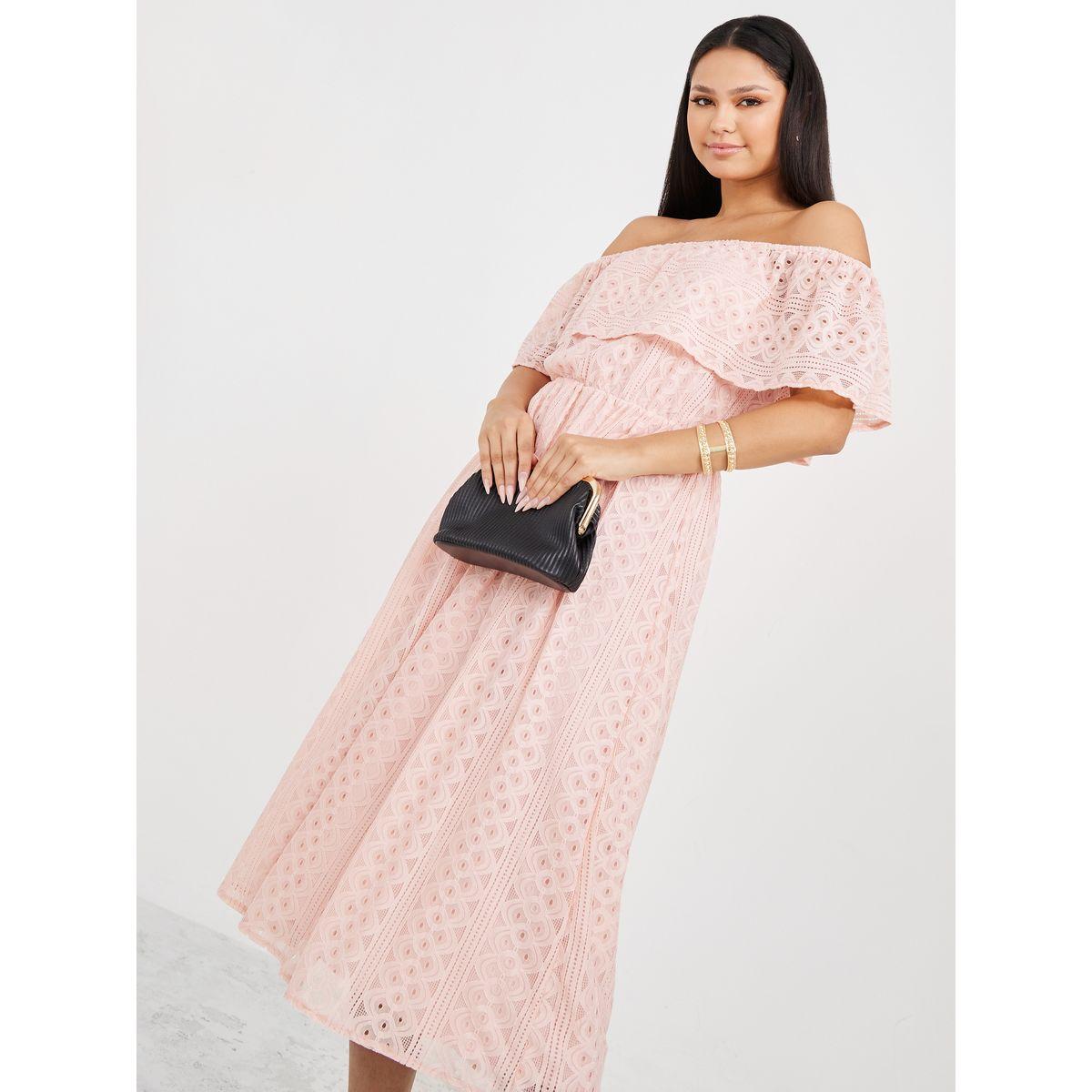 فستان ميدي باكتاف مكشوفة من ريد تايب-women-clothing-dresses-image-2