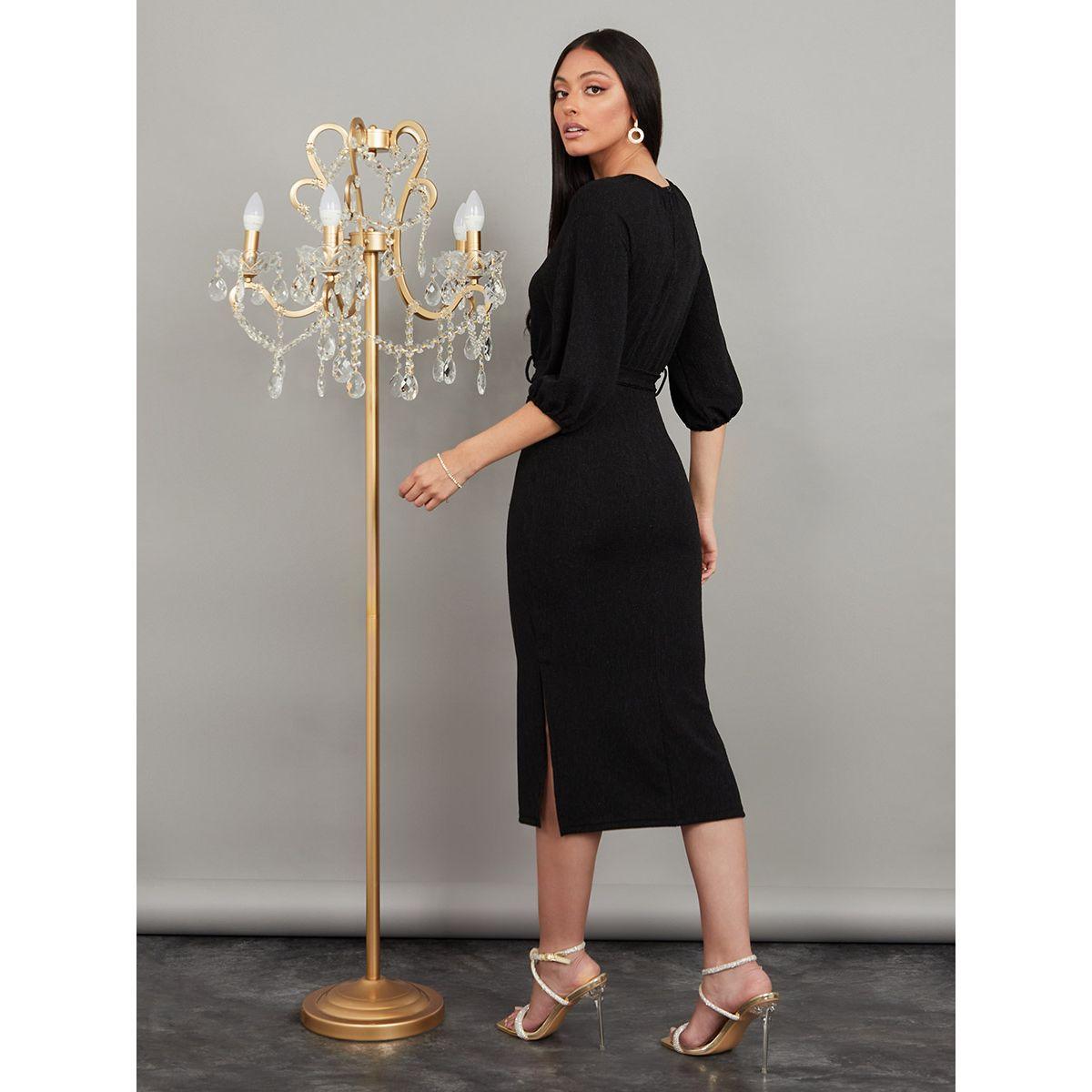 فستان ميدي بشق جانبي من ستايلي-women-clothing-dresses-image-4