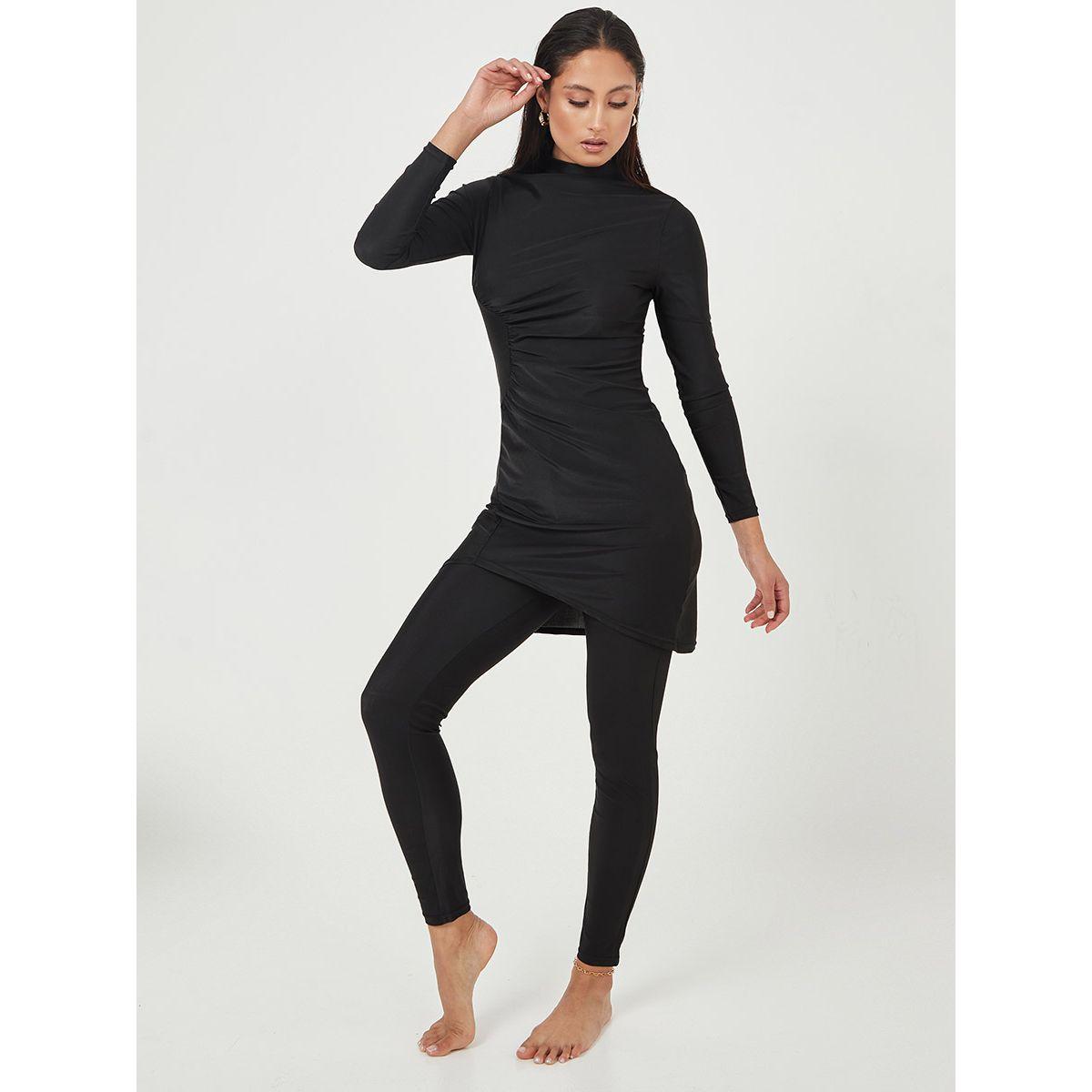 Styli High Neck Gathering Detail Burkini-women-clothing-swimandbeach-swim-burkinis-image-2