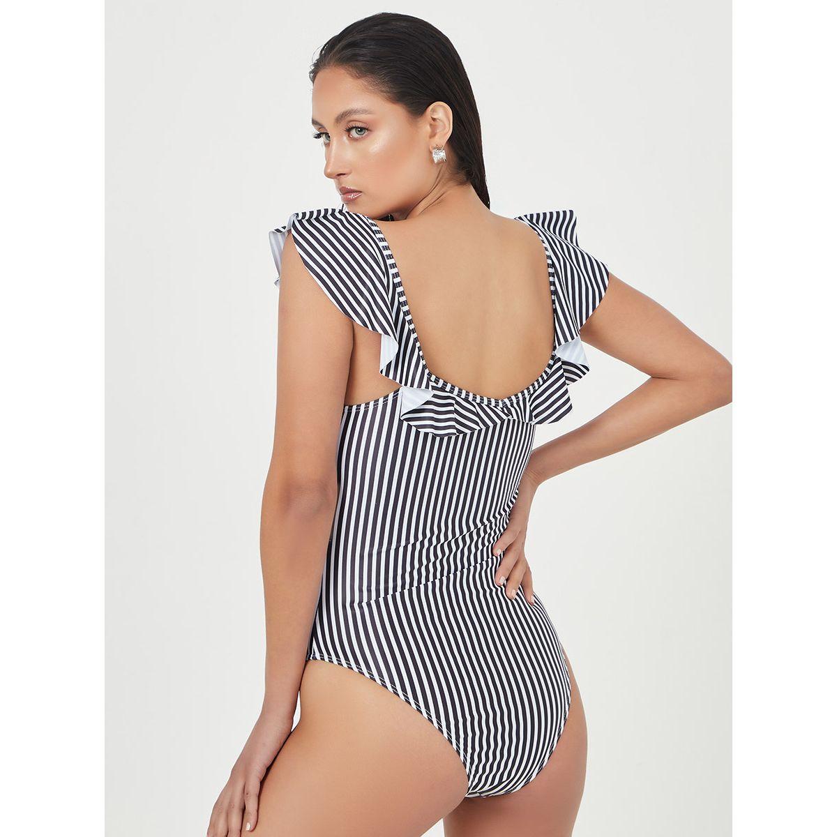 مايوه مخطط ومزين بكشكش-women-clothing-swimandbeach-swim-swimsuits-image-4