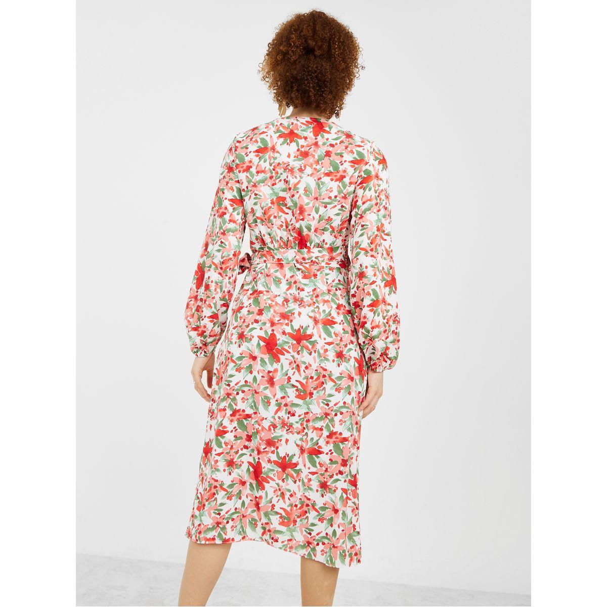 فستان ميدي بنمط لف من ستايلي-women-clothing-dresses-image-4