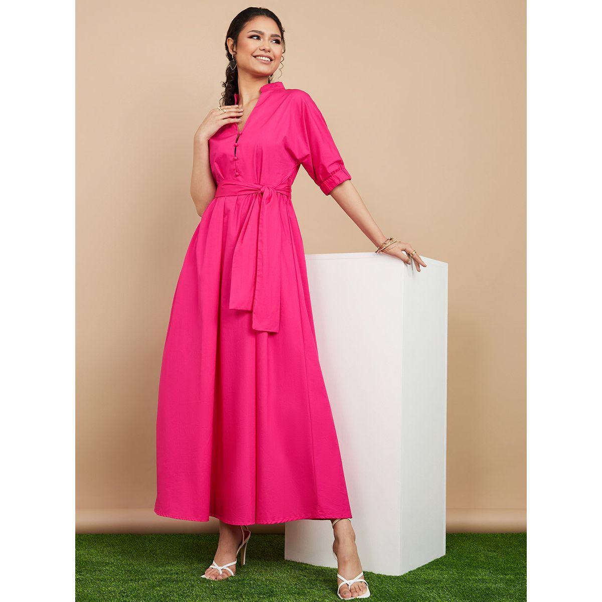 فستان طويل برباط خصر من ستايلي-women-clothing-dresses-image-1