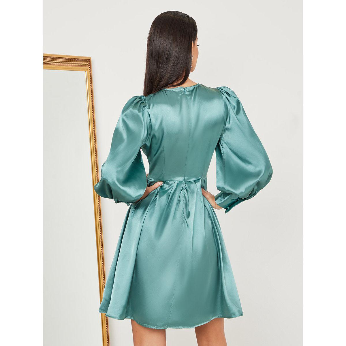 فستان ساتان باكمام طويلة من ستايلي-women-clothing-dresses-image-3