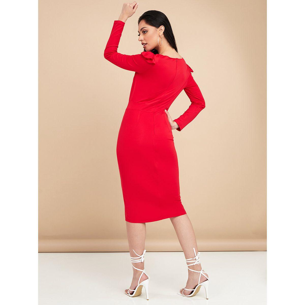 فستان ميدي باكمام طويلة من ريد تايب-women-clothing-dresses-image-4