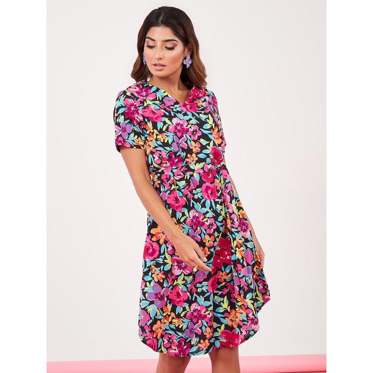 فستان مطبع بزهور من ستايلي-women-clothing-dresses-image-1