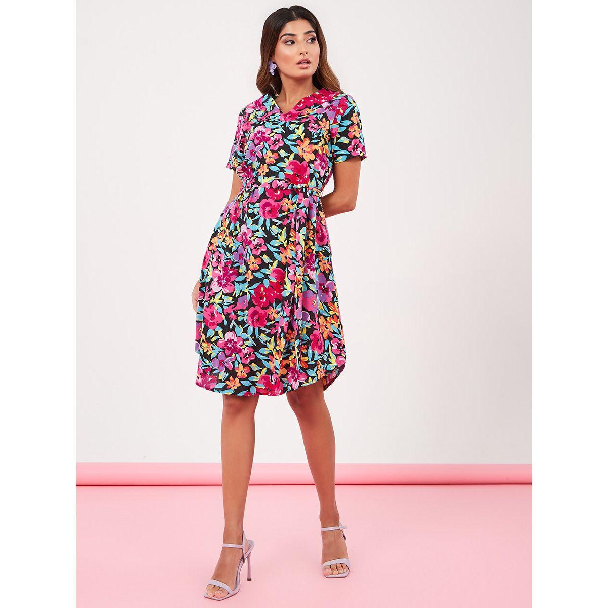 فستان مطبع بزهور من ستايلي-women-clothing-dresses-image-2