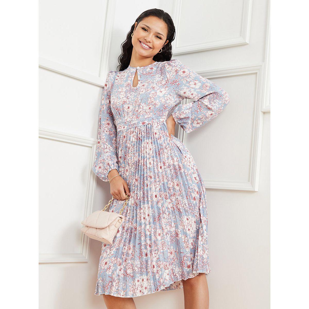 فستان ميدي باكمام طويلة من ستايلي-women-clothing-dresses-image-1