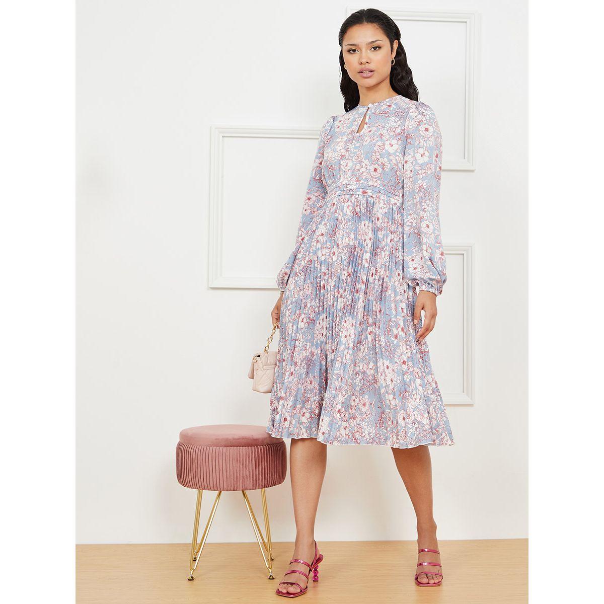 فستان ميدي باكمام طويلة من ستايلي-women-clothing-dresses-image-2