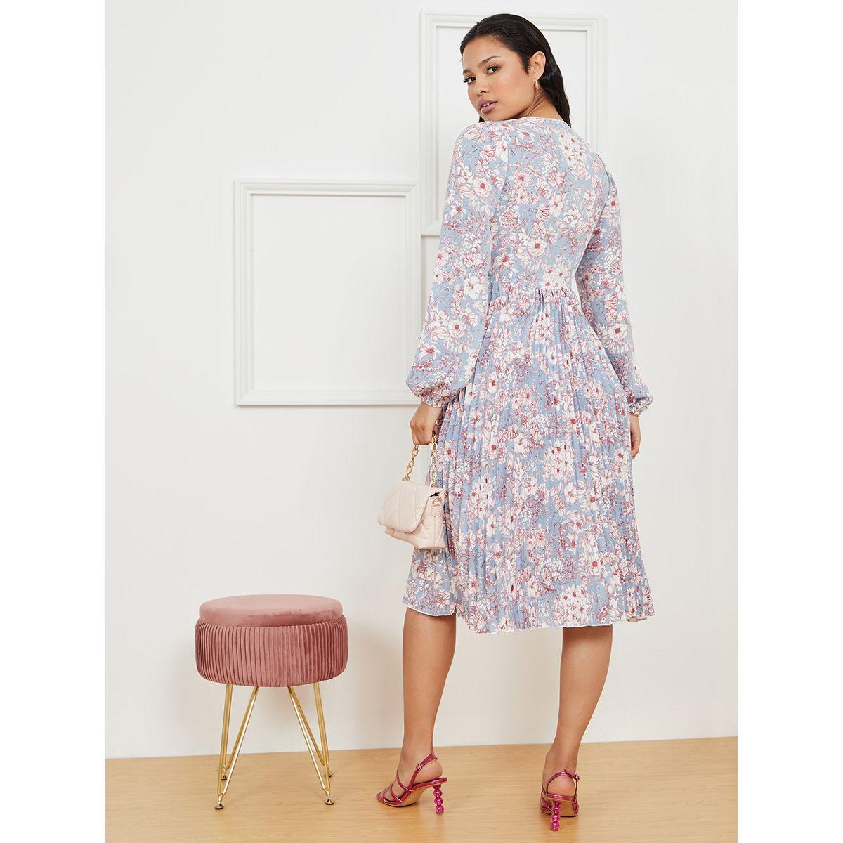فستان ميدي باكمام طويلة من ستايلي-women-clothing-dresses-image-4