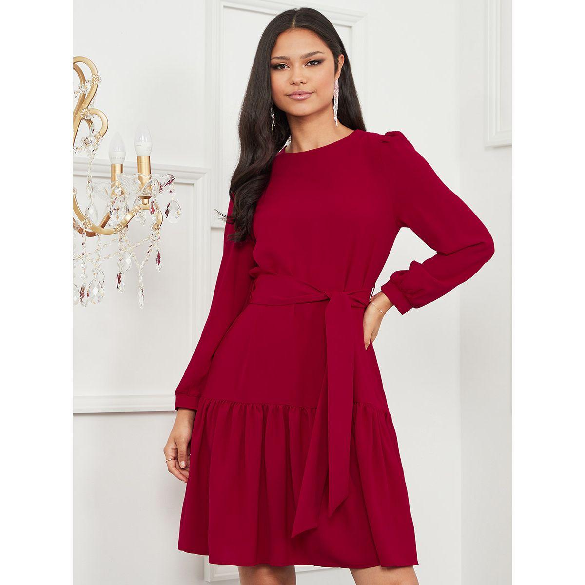 فستان باكمام طويلة من ستايلي-women-clothing-dresses-image-1
