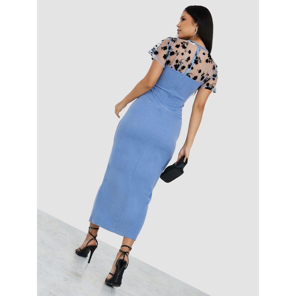 فستان طويل بتداخلات شبكية من ستايلي-women-clothing-dresses-image-4