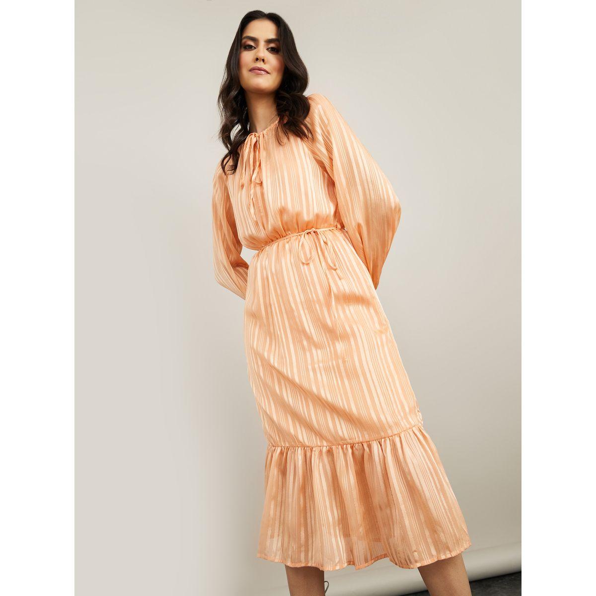 فستان ميدي باكمام طويلة من ستايلي-women-clothing-dresses-image-1