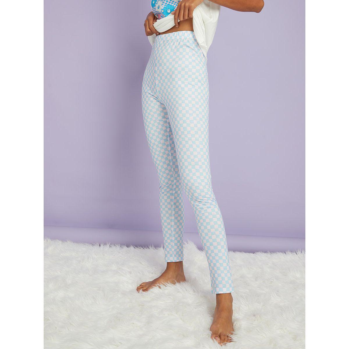 طقم من ( ليقنز + تيشيرت )-women-clothing-nightwear-pyjamas-longsets-image-5