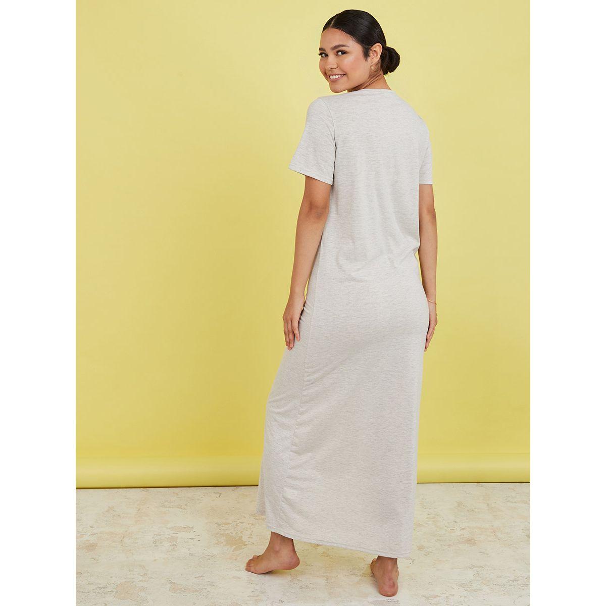 Styli Floral Embroidery Detail Maxi Nightdress-women-clothing-nightwear-nighties-image-4