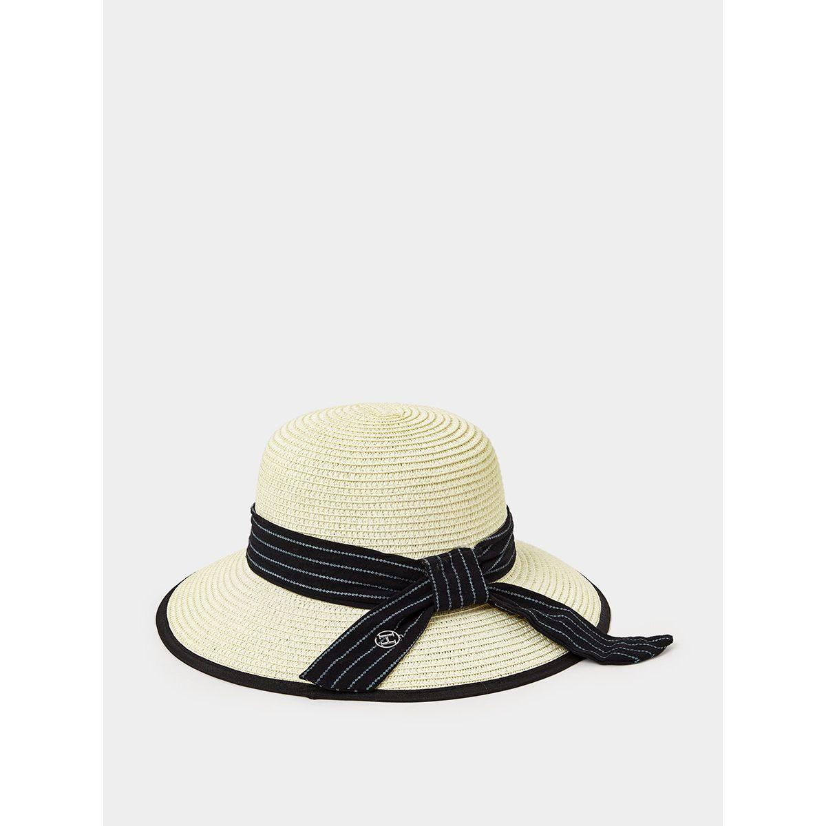 قبعة قش مزينة برباط من ستايلي-women-clothingaccessories-capsandhats-image-1