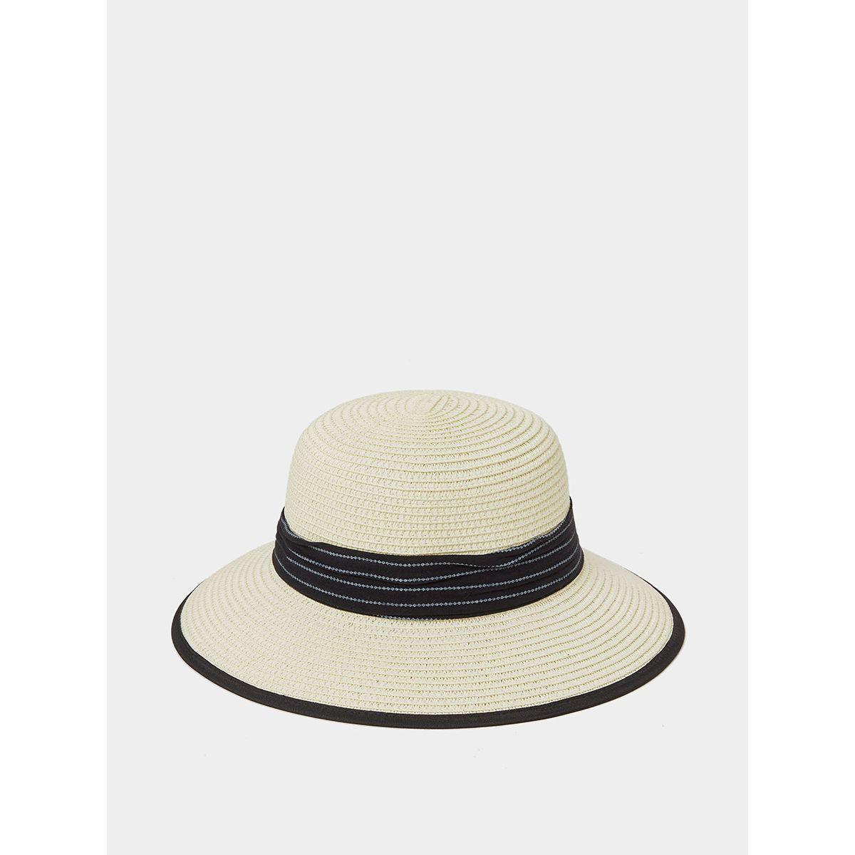 قبعة قش مزينة برباط من ستايلي-women-clothingaccessories-capsandhats-image-4