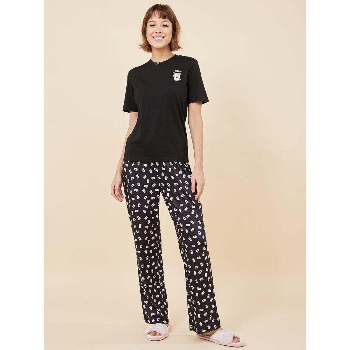 طقم من ( تيشيرت + بنطال ) من ستايلي-women-clothing-nightwear-pyjamas-longsets-image-5