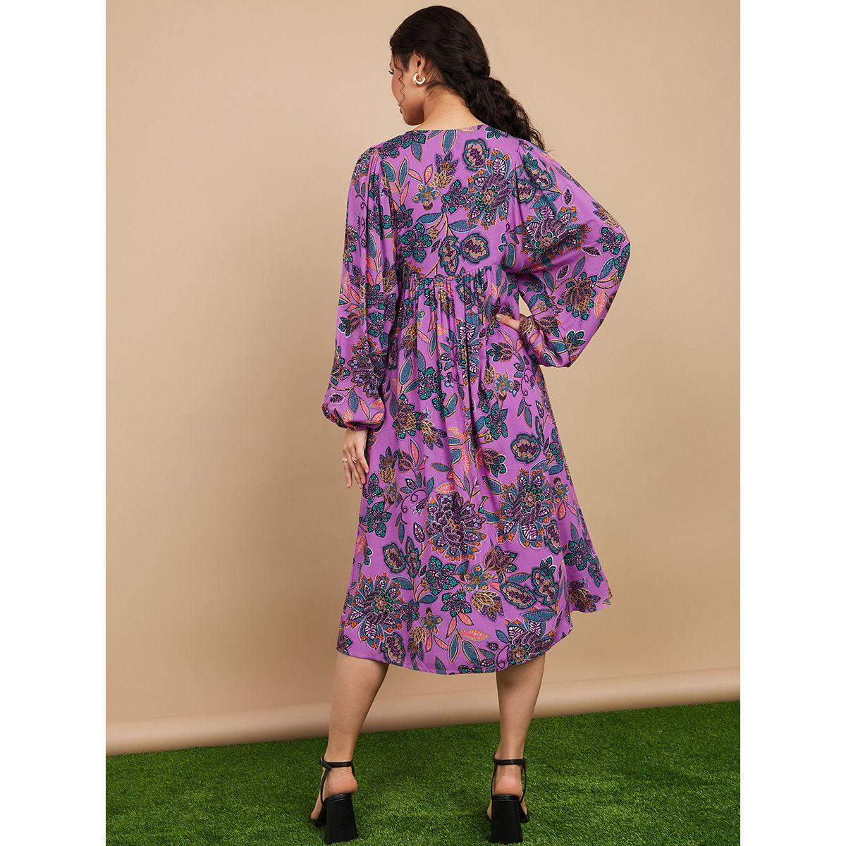 فستان ميدي ياكمام طويلة من ستايلي-women-clothing-dresses-image-4