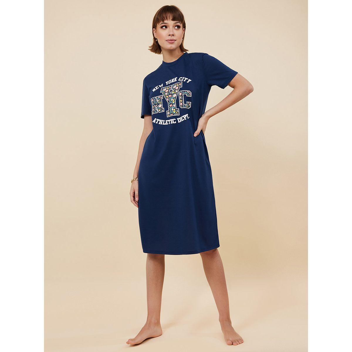 قميص نوم ميدي مطبع من ستايلي-women-clothing-nightwear-nighties-image-3