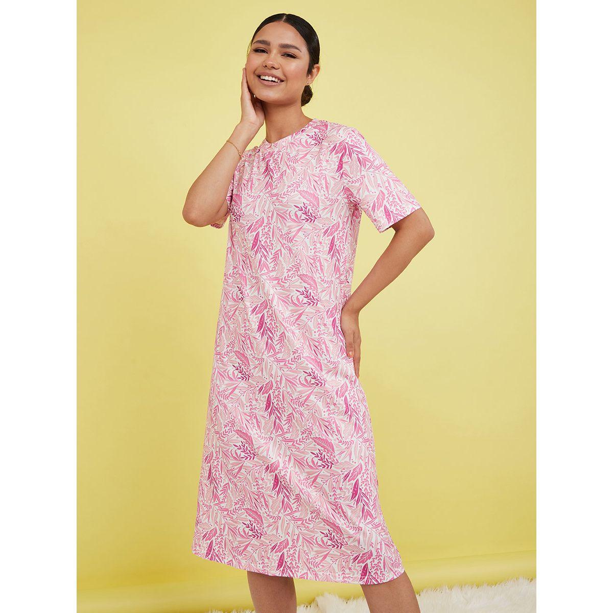 فستان نوم باكمام قصيرة-women-clothing-nightwear-nighties-image-2