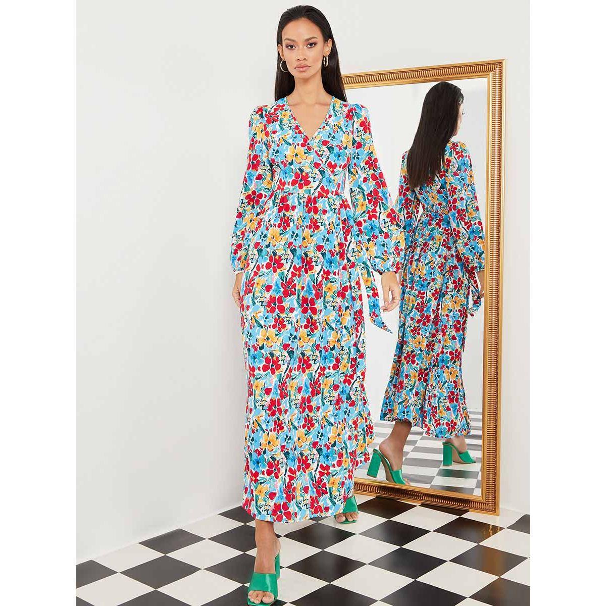Styli Long Sleeves Floral Print Wrap Maxi Dress-women-clothing-dresses-image-4
