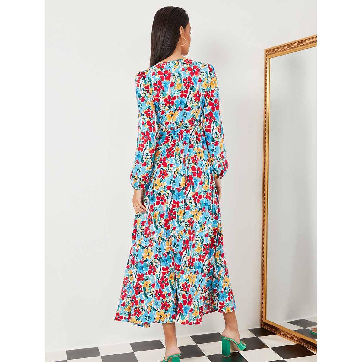 Styli Long Sleeves Floral Print Wrap Maxi Dress-women-clothing-dresses-image-5