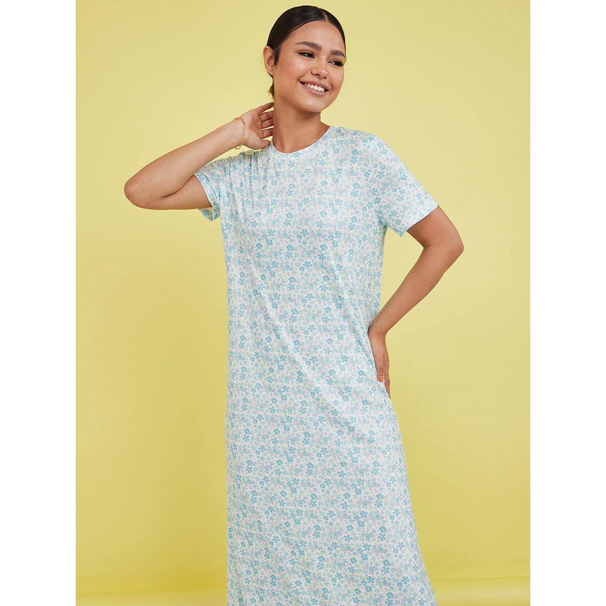 فستان نوم مطبع بالكامل من ستايلي-women-clothing-nightwear-nighties-image-2
