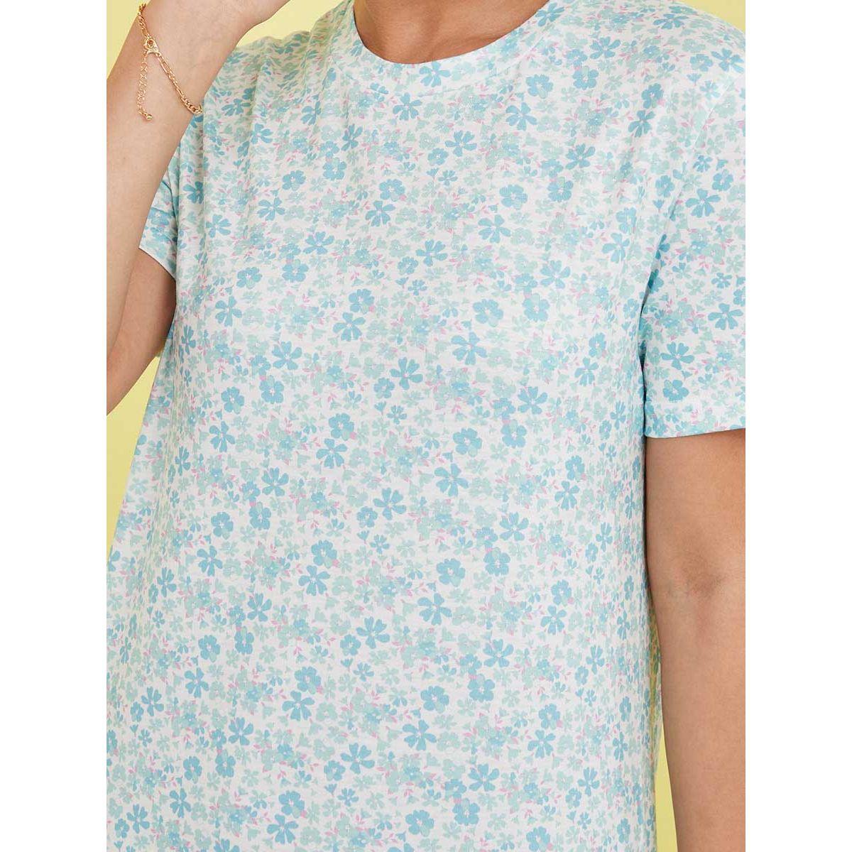 فستان نوم مطبع بالكامل من ستايلي-women-clothing-nightwear-nighties-image-3