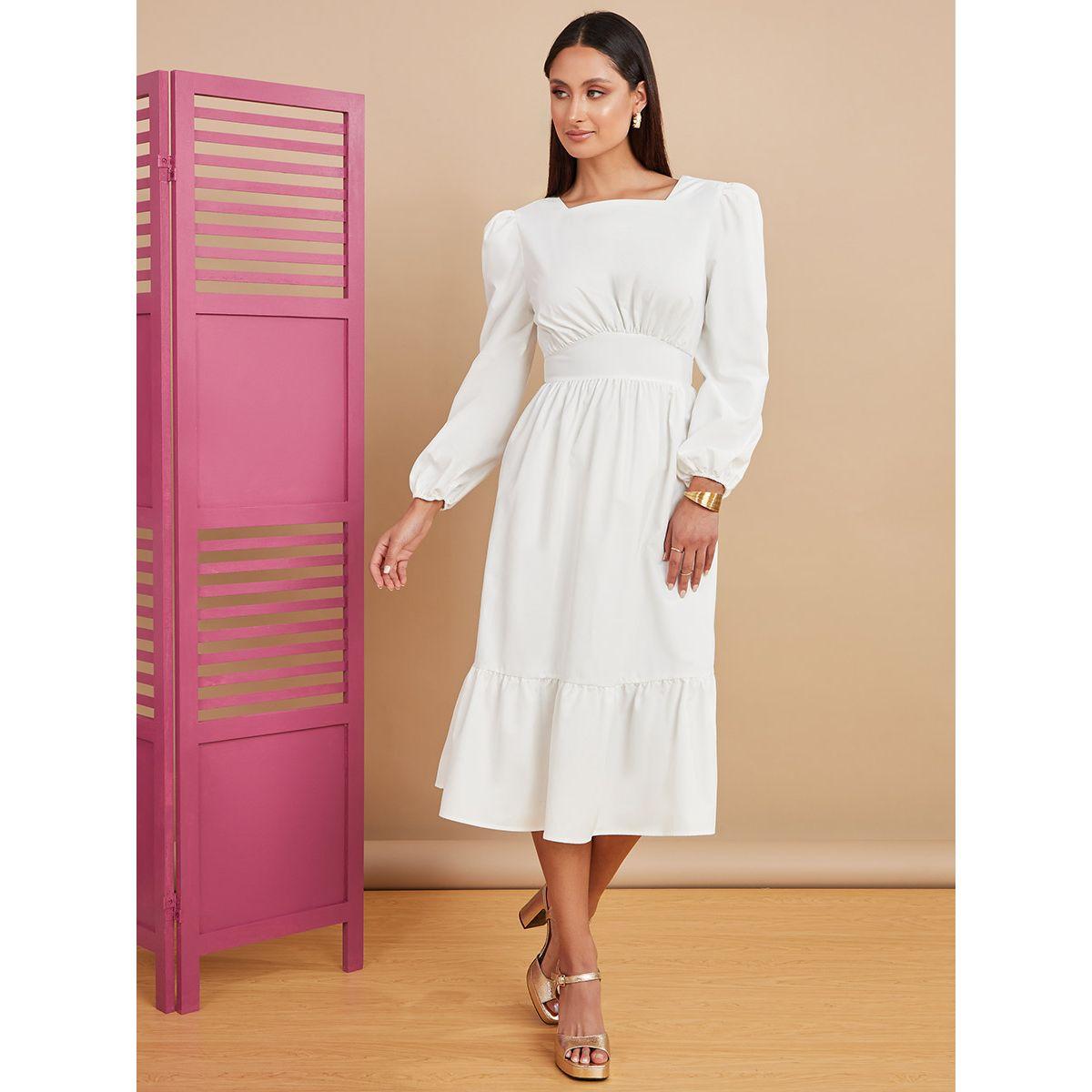 فستان ميدي باكمام طويلة من ريد تايب-women-clothing-dresses-image-1