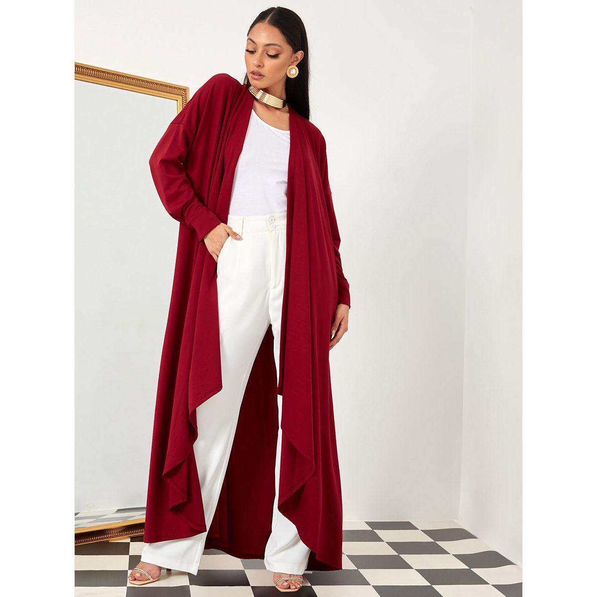 Styli Open Front Asymmetrical Abaya-women-arabicclothing-abayas-image-1
