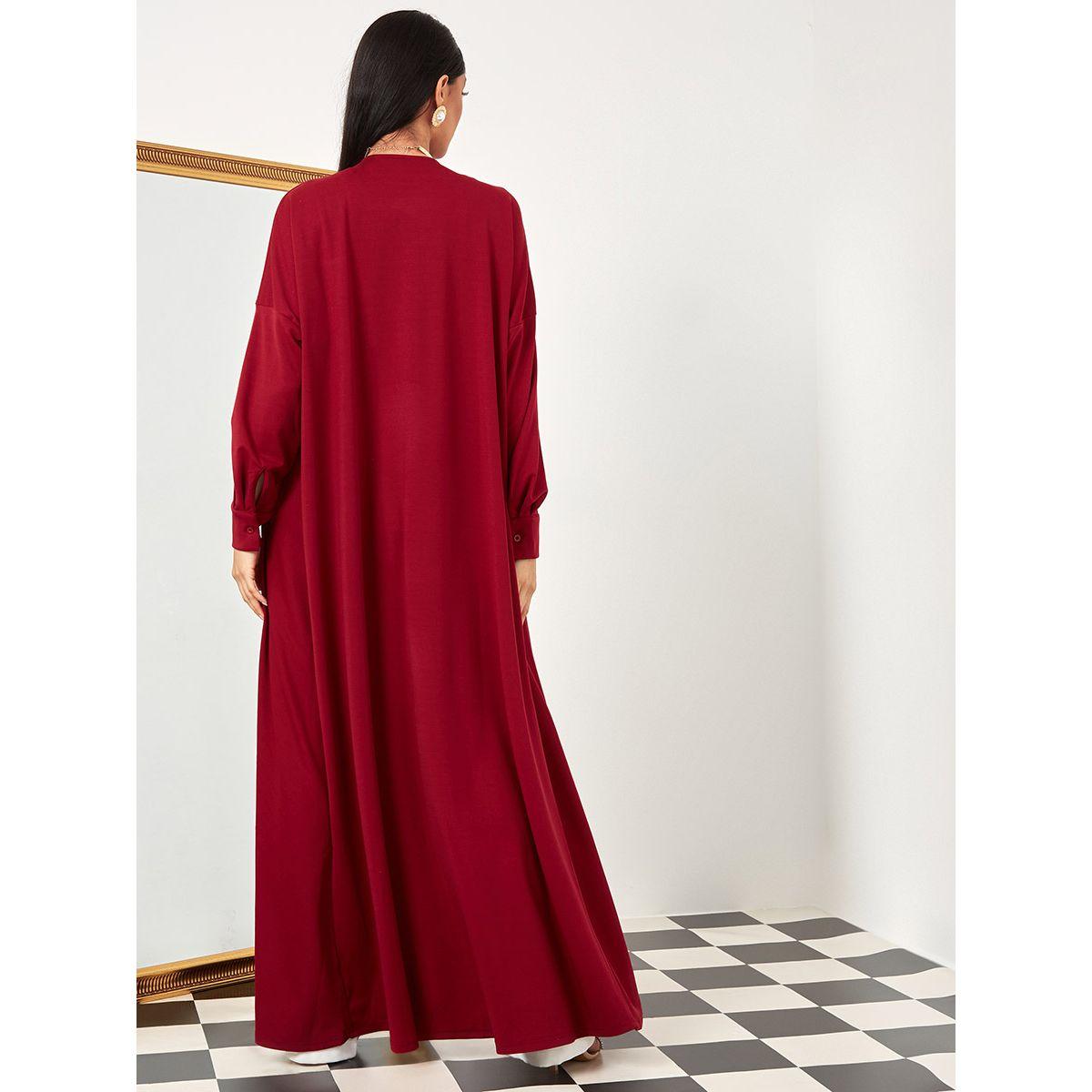 Styli Open Front Asymmetrical Abaya-women-arabicclothing-abayas-image-4